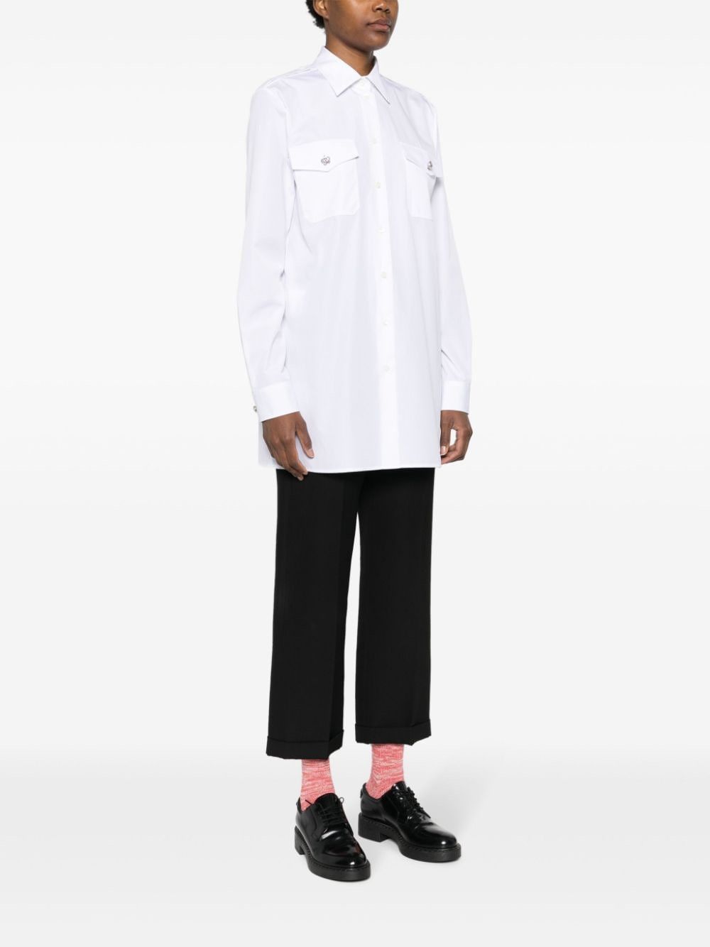 Prada COTTON SHIRT Size M / US 6-8 / IT 42-44 - 2 Thumbnail