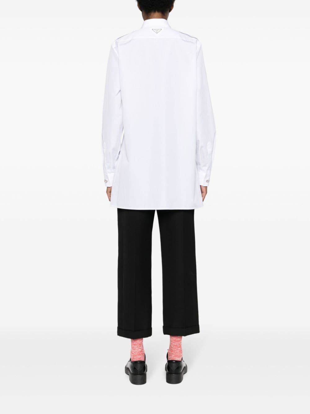 Prada COTTON SHIRT Size M / US 6-8 / IT 42-44 - 3 Thumbnail