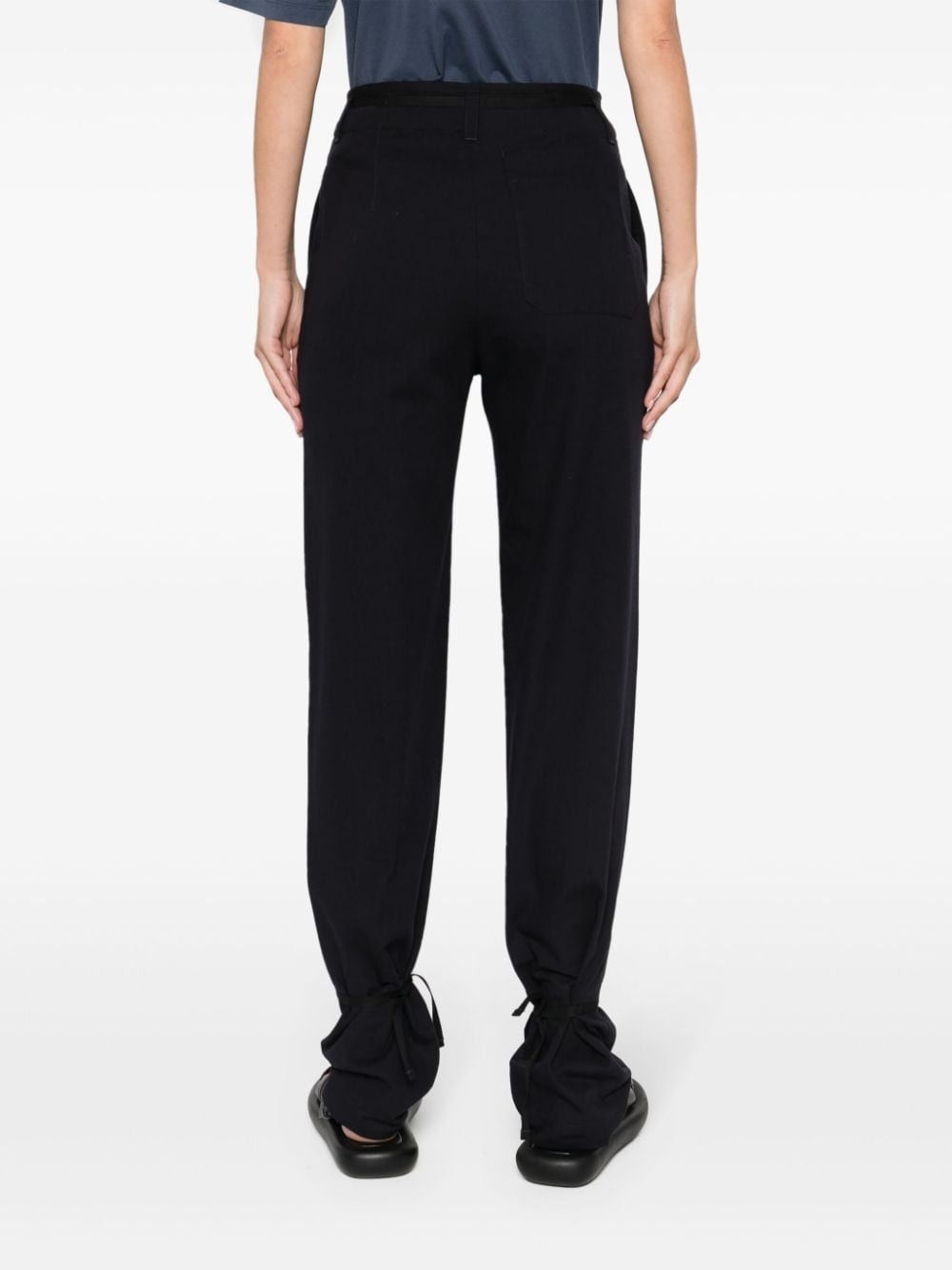 Lemaire COTTON DRAWSTRING TROUSERS Size 26" / US 2 / IT 38 - 2 Thumbnail