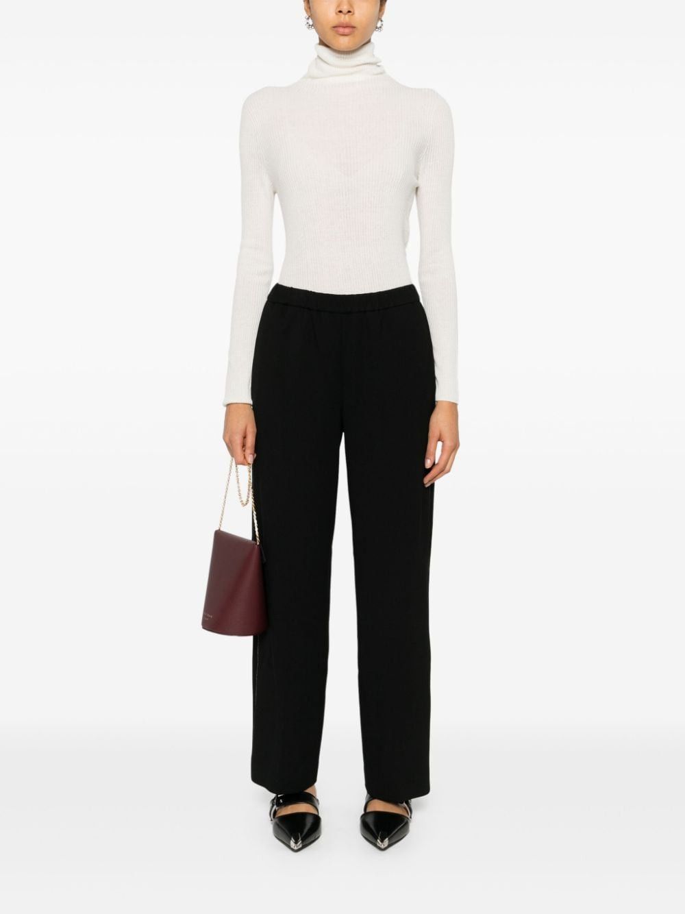 Fabiana Filippi ELASTICATED DRAWSTRING TROUSERS Size 27" / US 4 / IT 40 - 4 Thumbnail