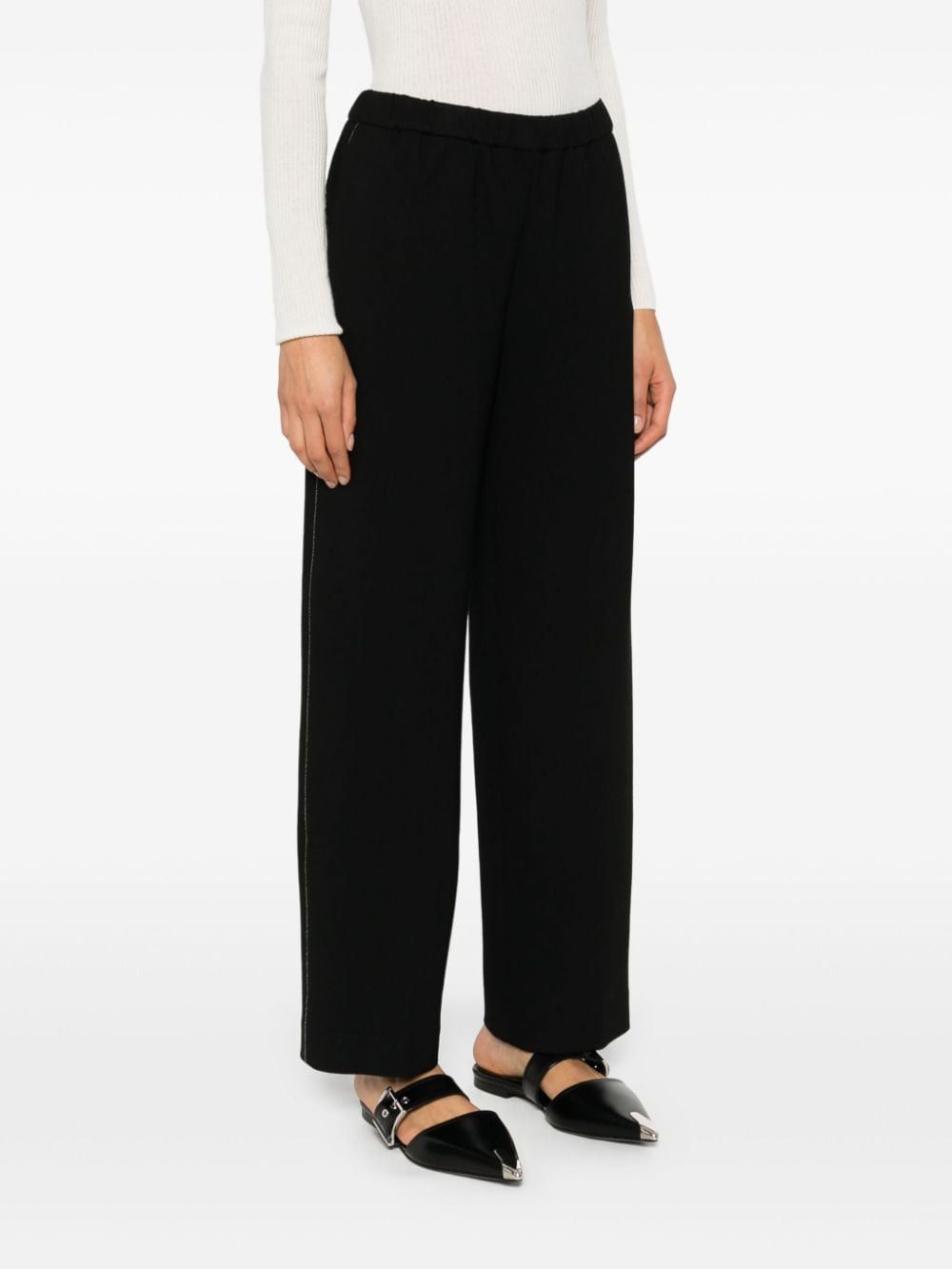 Fabiana Filippi ELASTICATED DRAWSTRING TROUSERS Size 27" / US 4 / IT 40 - 3 Thumbnail
