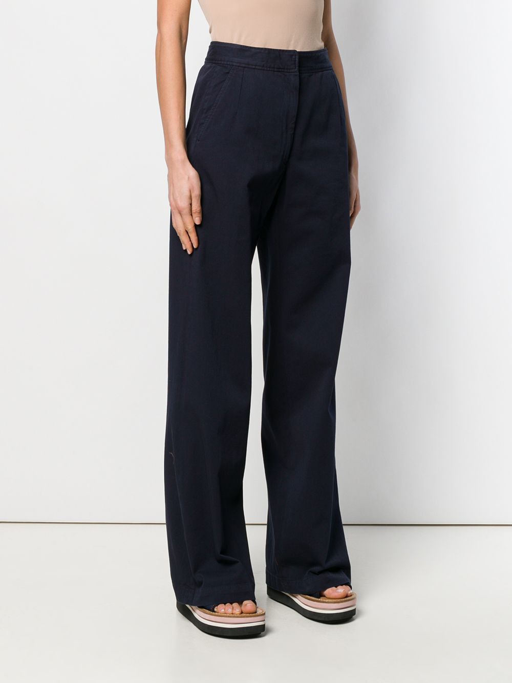 Dries Van Noten WIDE LEG TROUSERS Size 26" / US 2 / IT 38 - 3 Thumbnail