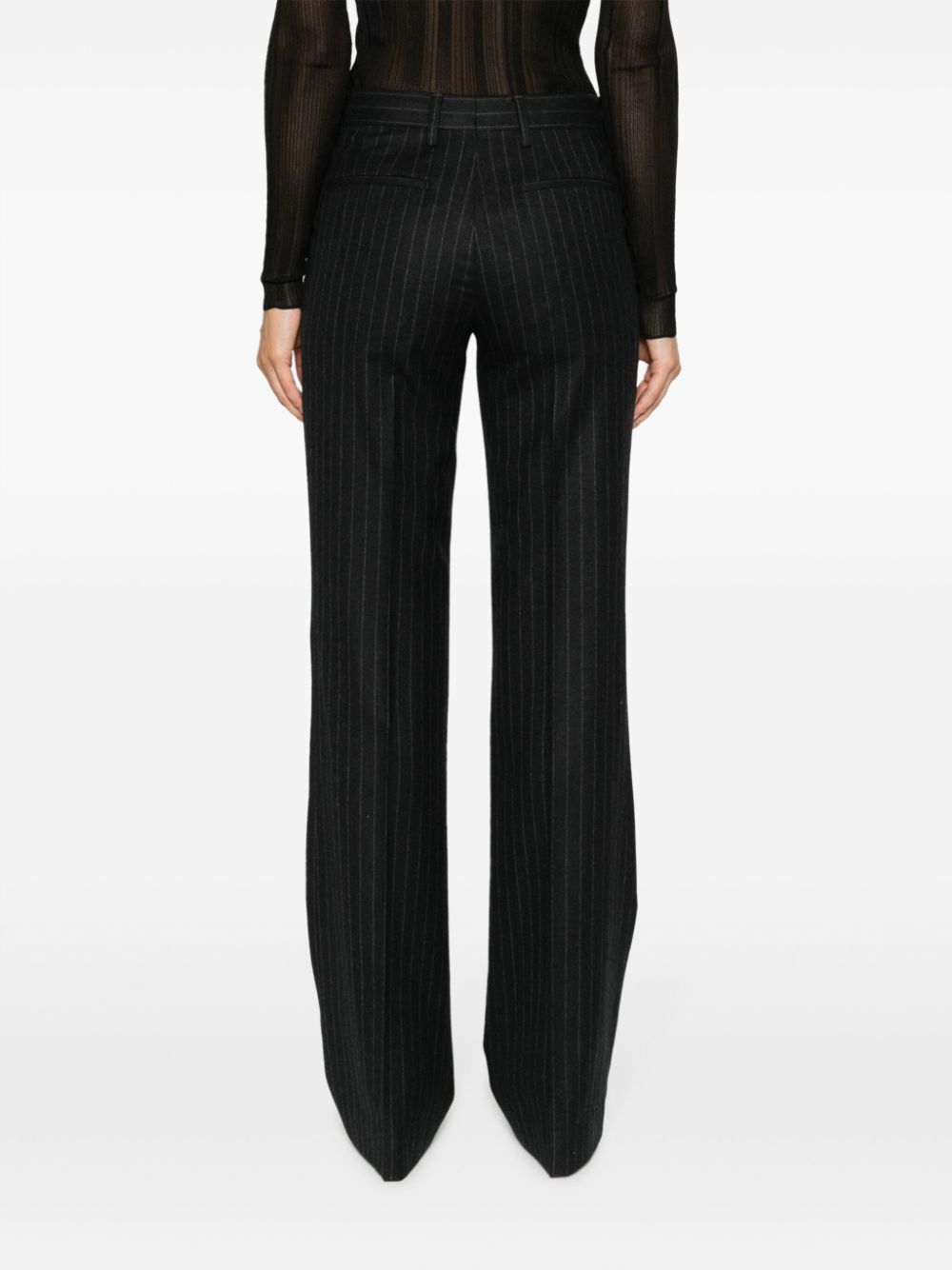 Dries Van Noten PINSTRIPPED WOOL TROUSERS Size 27" / US 4 / IT 40 - 2 Thumbnail