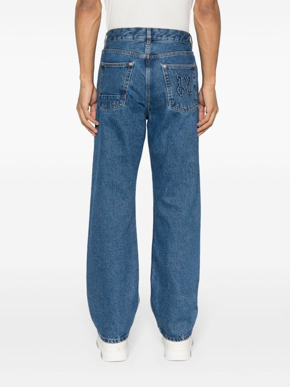 Palm Angels MONOGRAM DENIM JEANS Size US 32 / EU 48 - 2 Thumbnail