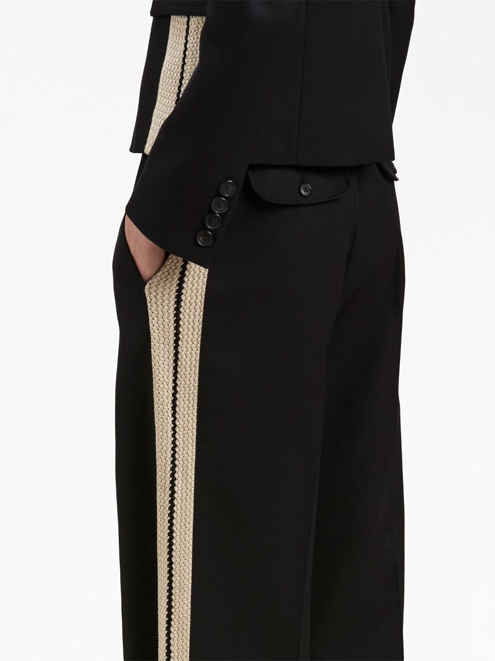 Palm Angels WOOL BLEND TROUSERS Size 27" / US 4 / IT 40 - 2 Thumbnail
