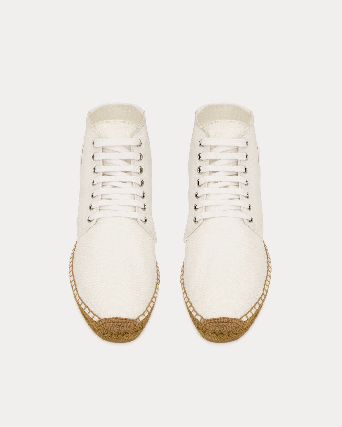 Saint Laurent Paris Saint Laurent Damon High-Top Espadrilles in white Size US 10 / EU 43 - 2 Thumbnail