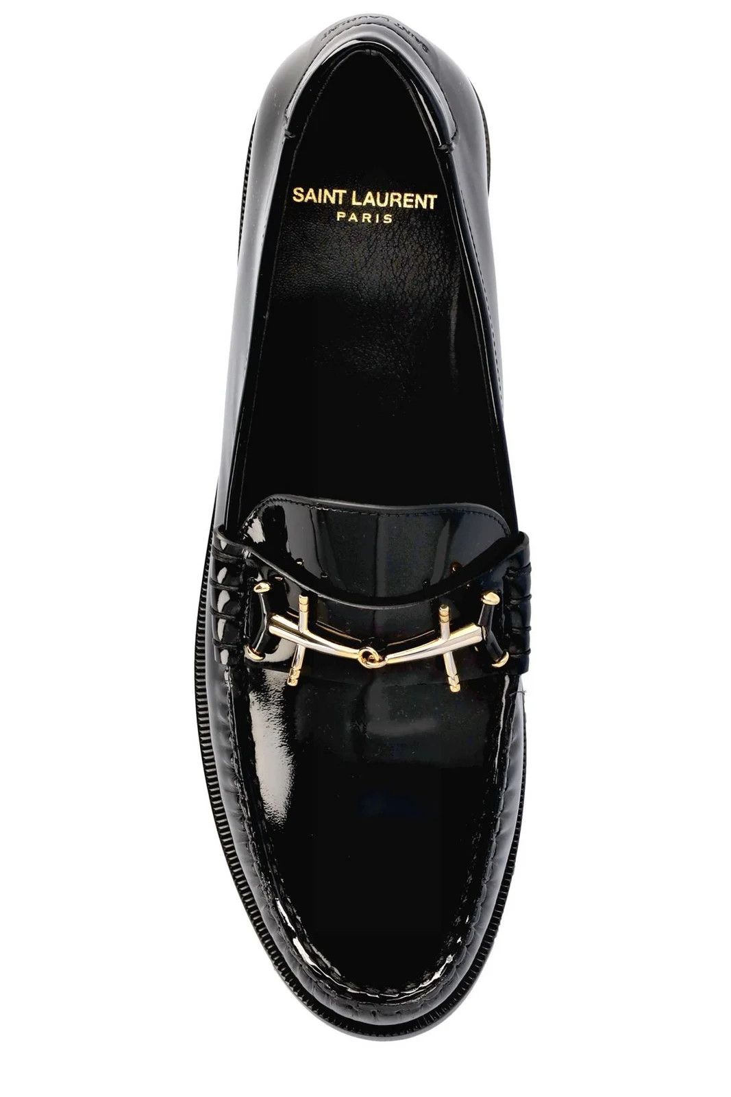 Saint Laurent Paris Saint Laurent Penny Patent Leather Loafer Shoes Size US 7 / EU 40 - 3 Thumbnail