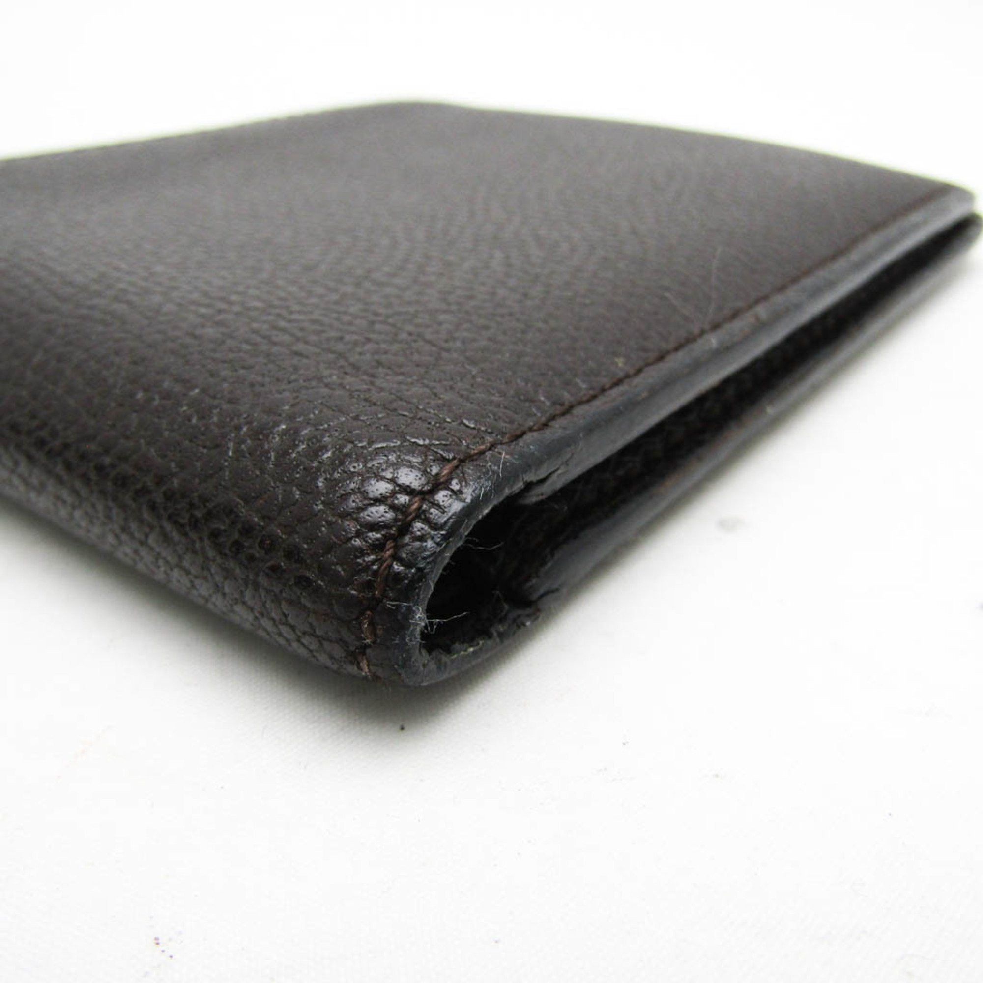 Valextra Valextra Men,Women Leather Bill Wallet (bi-fold) Dark Brown Size ONE SIZE - 4 Thumbnail