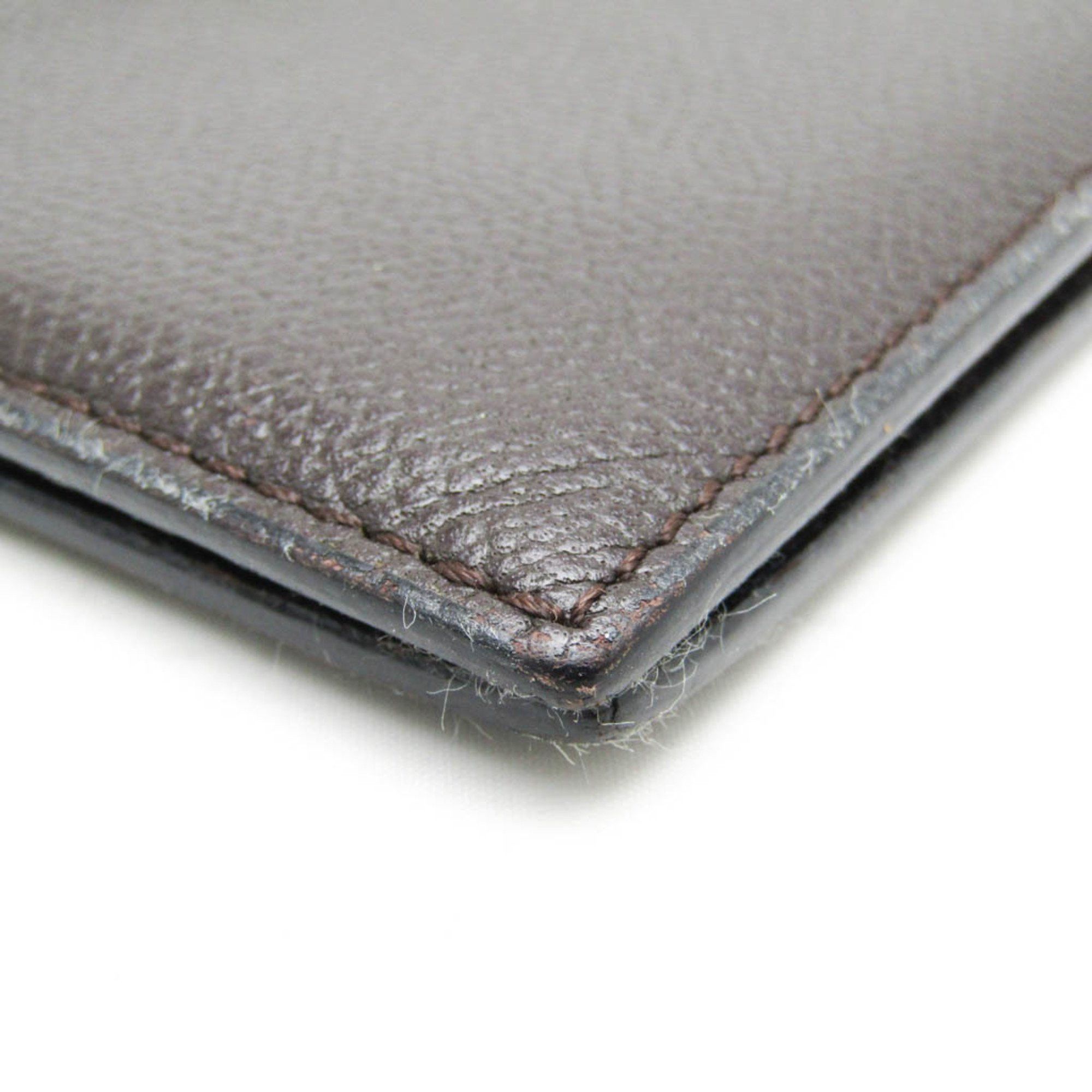 Valextra Valextra Men,Women Leather Bill Wallet (bi-fold) Dark Brown Size ONE SIZE - 6 Thumbnail