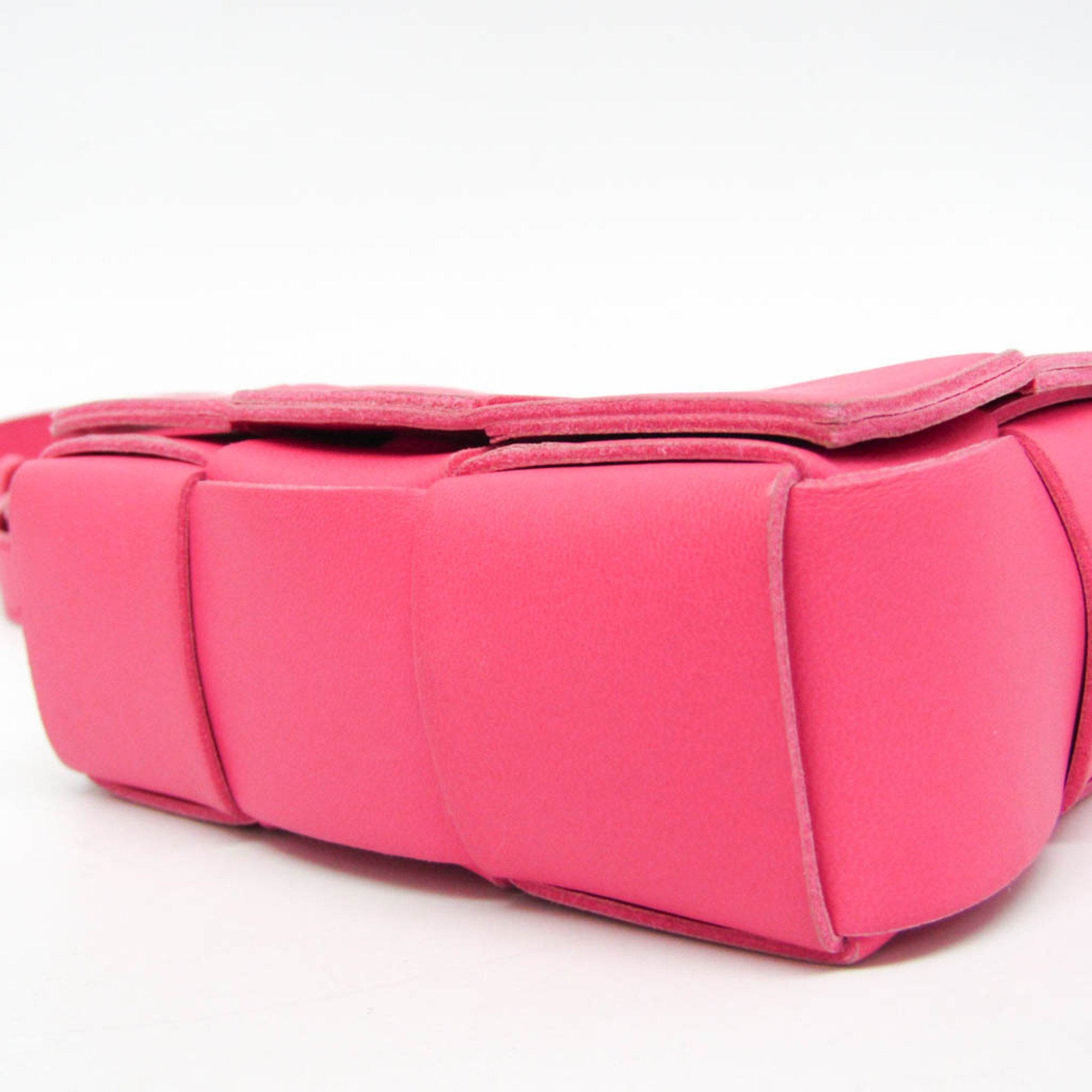 Bottega Veneta Bottega Veneta CANDY CASSETTE 710139 Women's Leather Shoulder Bag Pink Size ONE SIZE - 6 Thumbnail