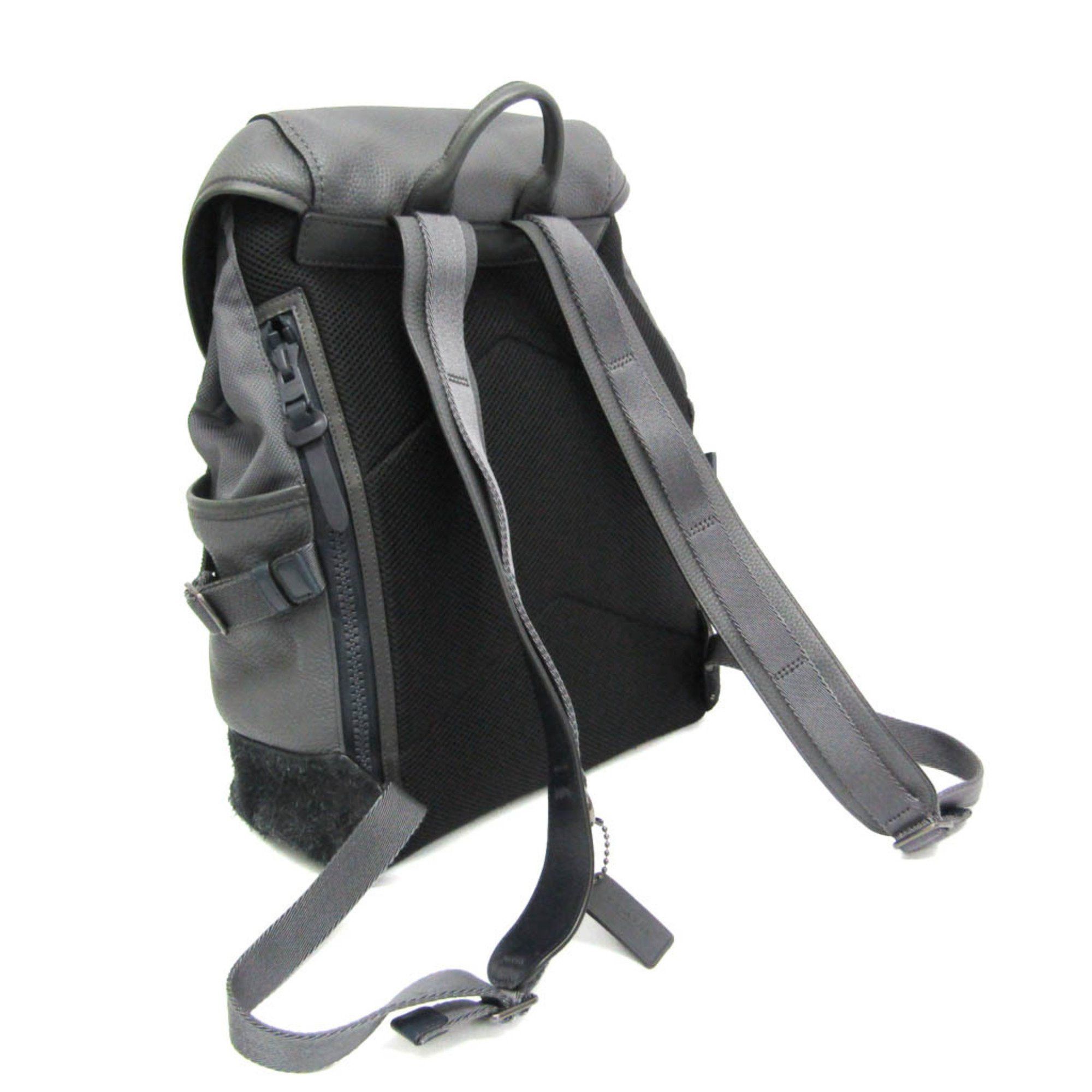 Coach Coach Manhattan 86735 Men's Leather,Suede Backpack Gray Size ONE SIZE - 2 Thumbnail