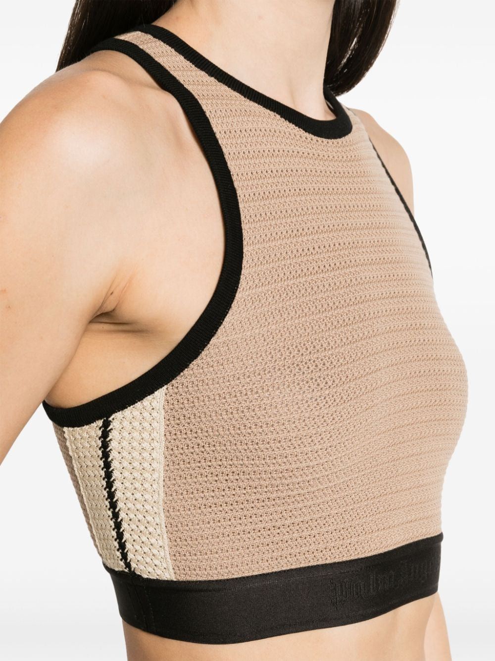 Palm Angels KNITTED CROPPED TOP Size M / US 6-8 / IT 42-44 - 4 Thumbnail
