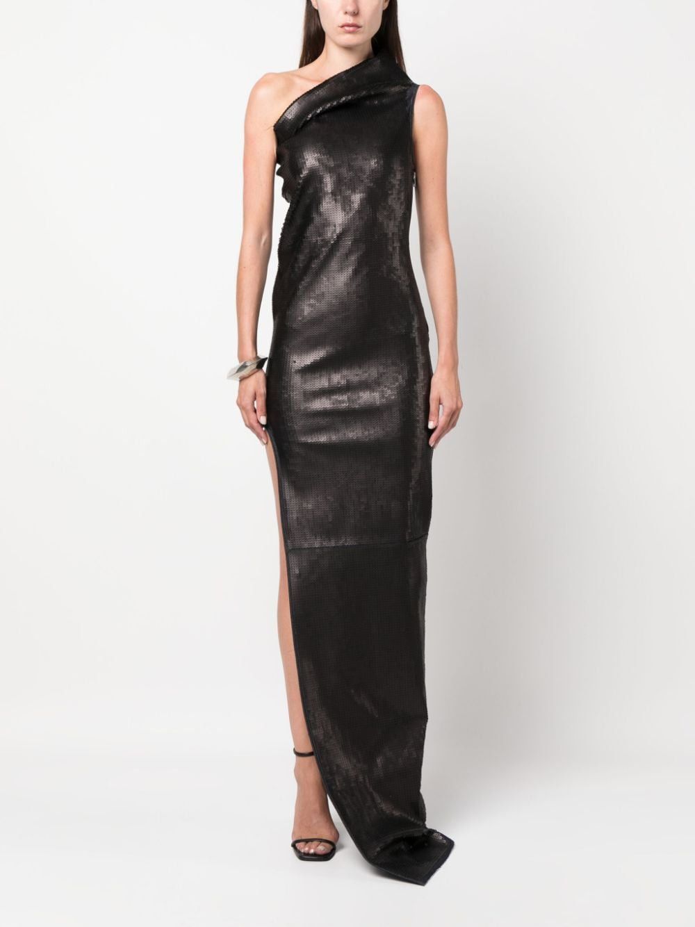 Rick Owens EMBROIDERED DENIM LONG DRESS Size S / US 4 / IT 40 - 7 Thumbnail