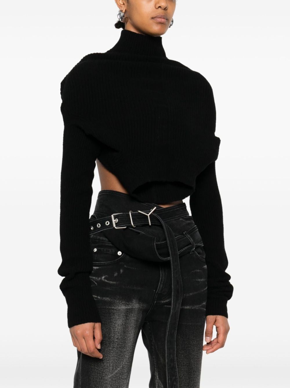 Rick Owens CASHMERE TURTLE-NECK JUMPER Size M / US 6-8 / IT 42-44 - 4 Thumbnail