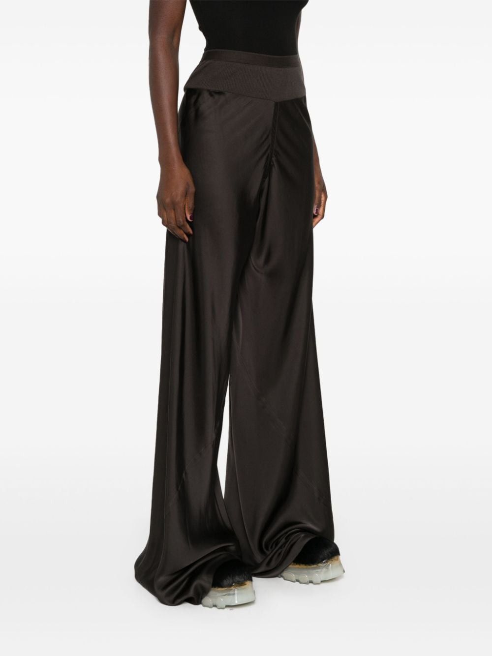 Rick Owens WIDE-LEG TROUSERS Size 27" / US 4 / IT 40 - 4 Thumbnail