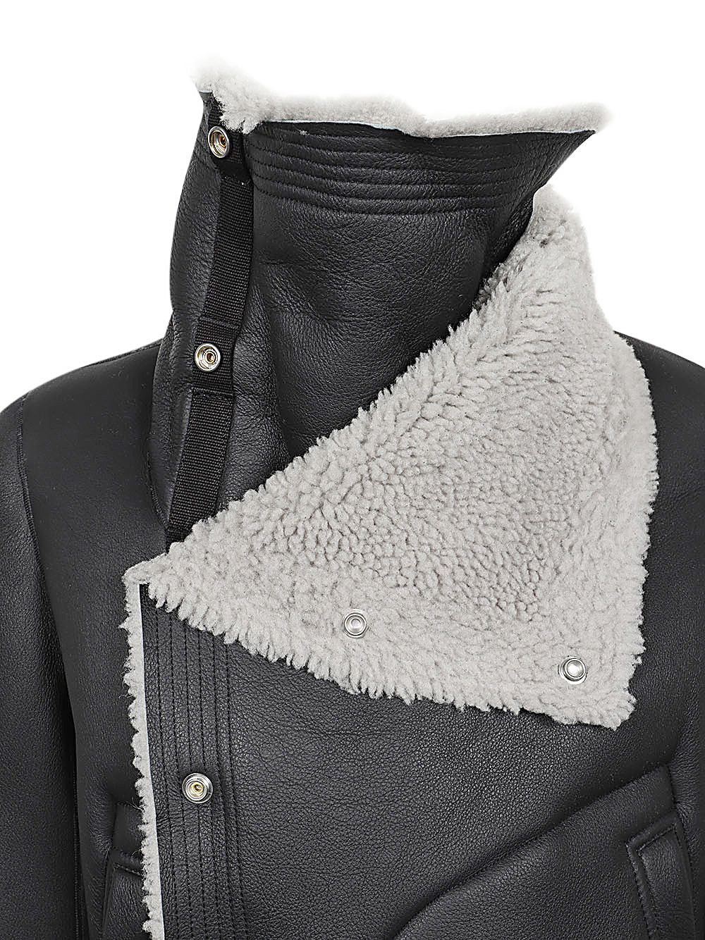 Rick Owens SHEEPSKIN BIKER JACKET Size S / US 4 / IT 40 - 3 Thumbnail