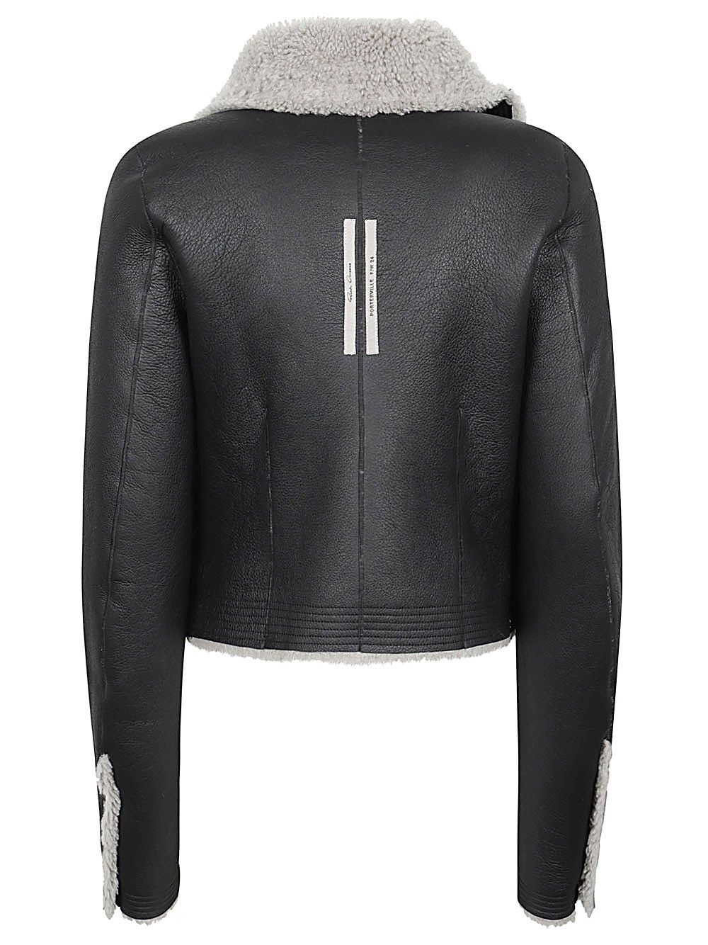 Rick Owens SHEEPSKIN BIKER JACKET Size S / US 4 / IT 40 - 2 Thumbnail