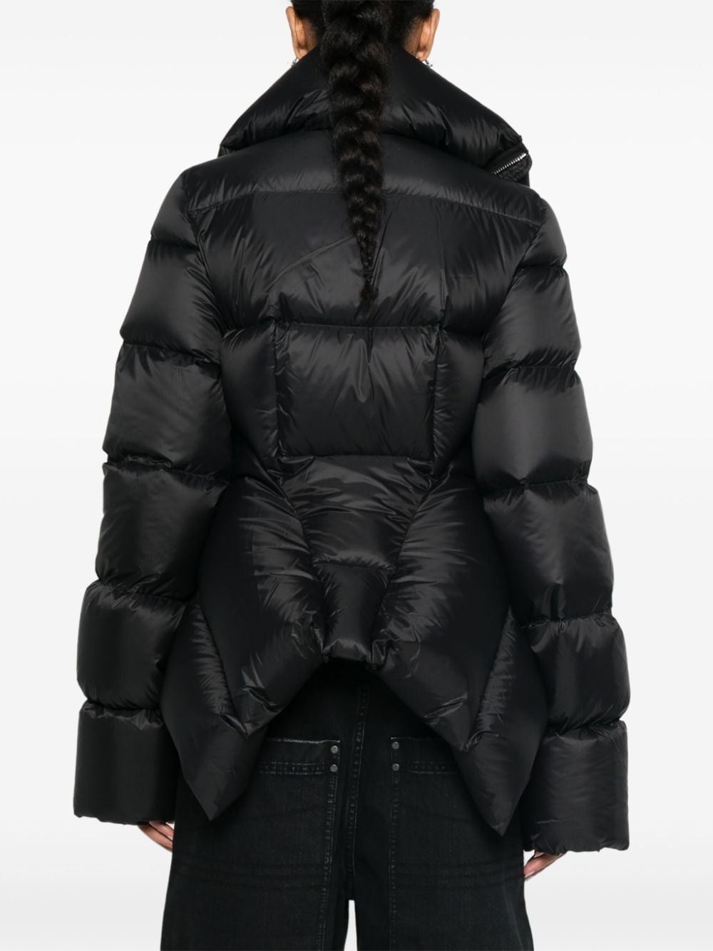 Rick Owens FUNNEL-NECK CROPPED PADDED JACKET Size S / US 4 / IT 40 - 3 Thumbnail