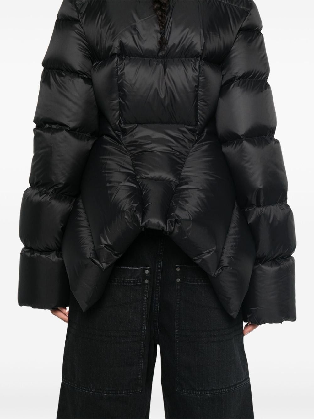 Rick Owens FUNNEL-NECK CROPPED PADDED JACKET Size S / US 4 / IT 40 - 4 Thumbnail