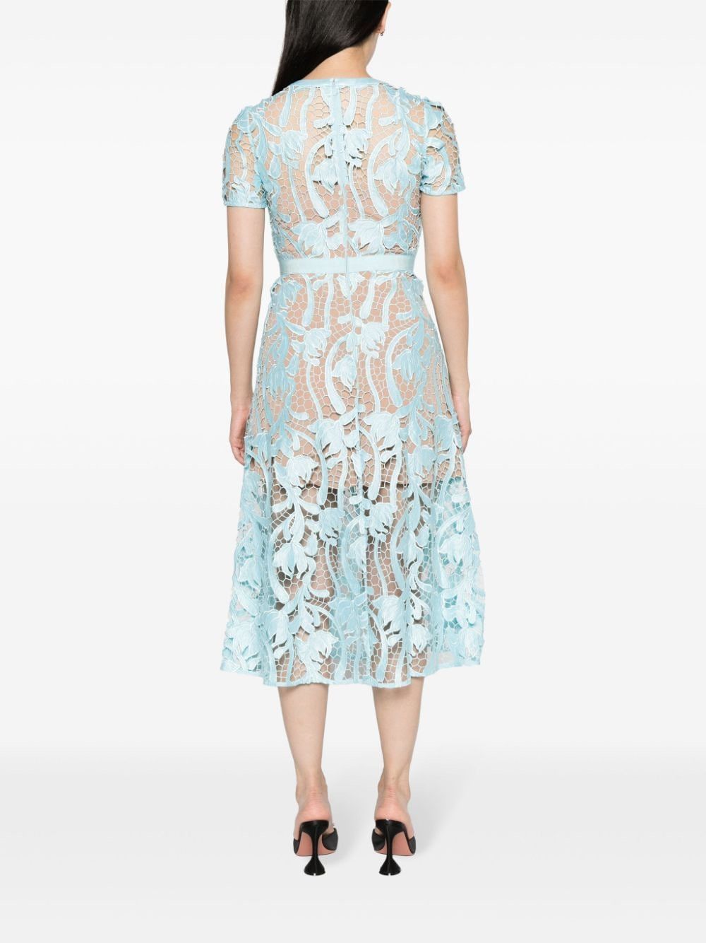 Self-Portrait LACE MIDI DRESS Size XS / US 0-2 / IT 36-38 - 2 Thumbnail