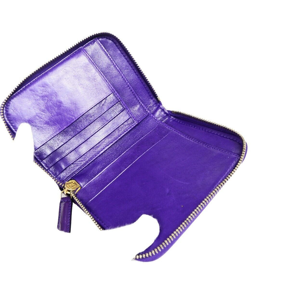 Fendi Zucca Purple Suede Wallet (Pre-Owned) Size ONE SIZE - 6 Thumbnail