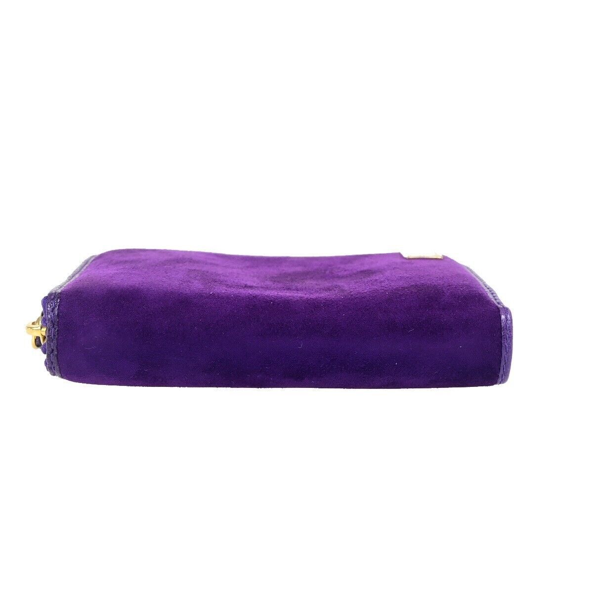 Fendi Zucca Purple Suede Wallet (Pre-Owned) Size ONE SIZE - 12 Thumbnail