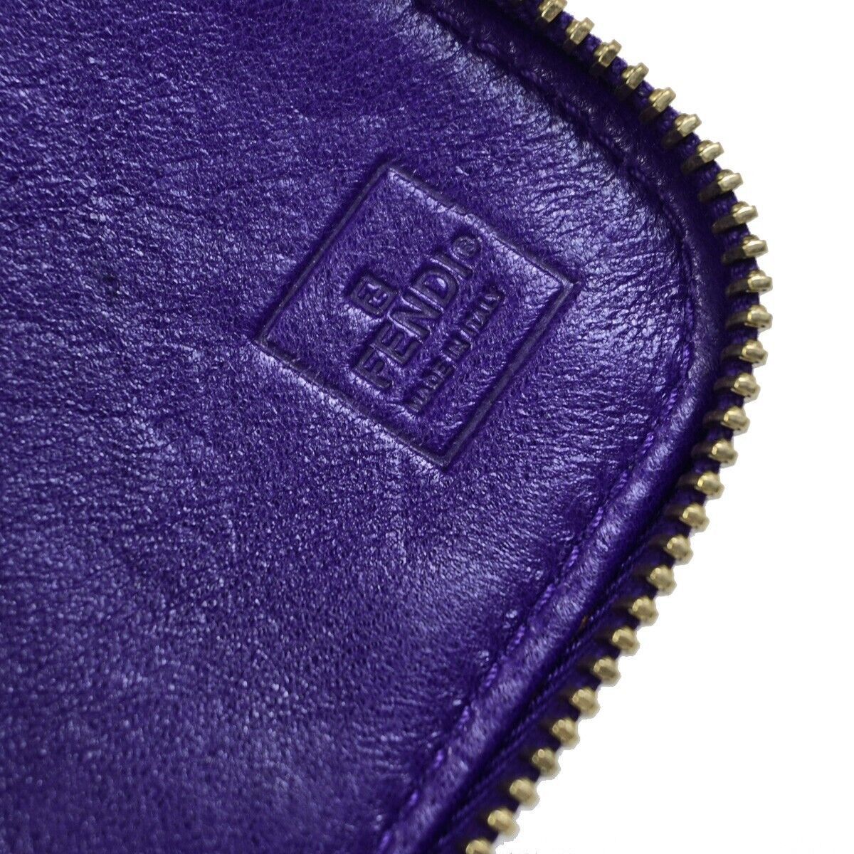 Fendi Zucca Purple Suede Wallet (Pre-Owned) Size ONE SIZE - 8 Thumbnail