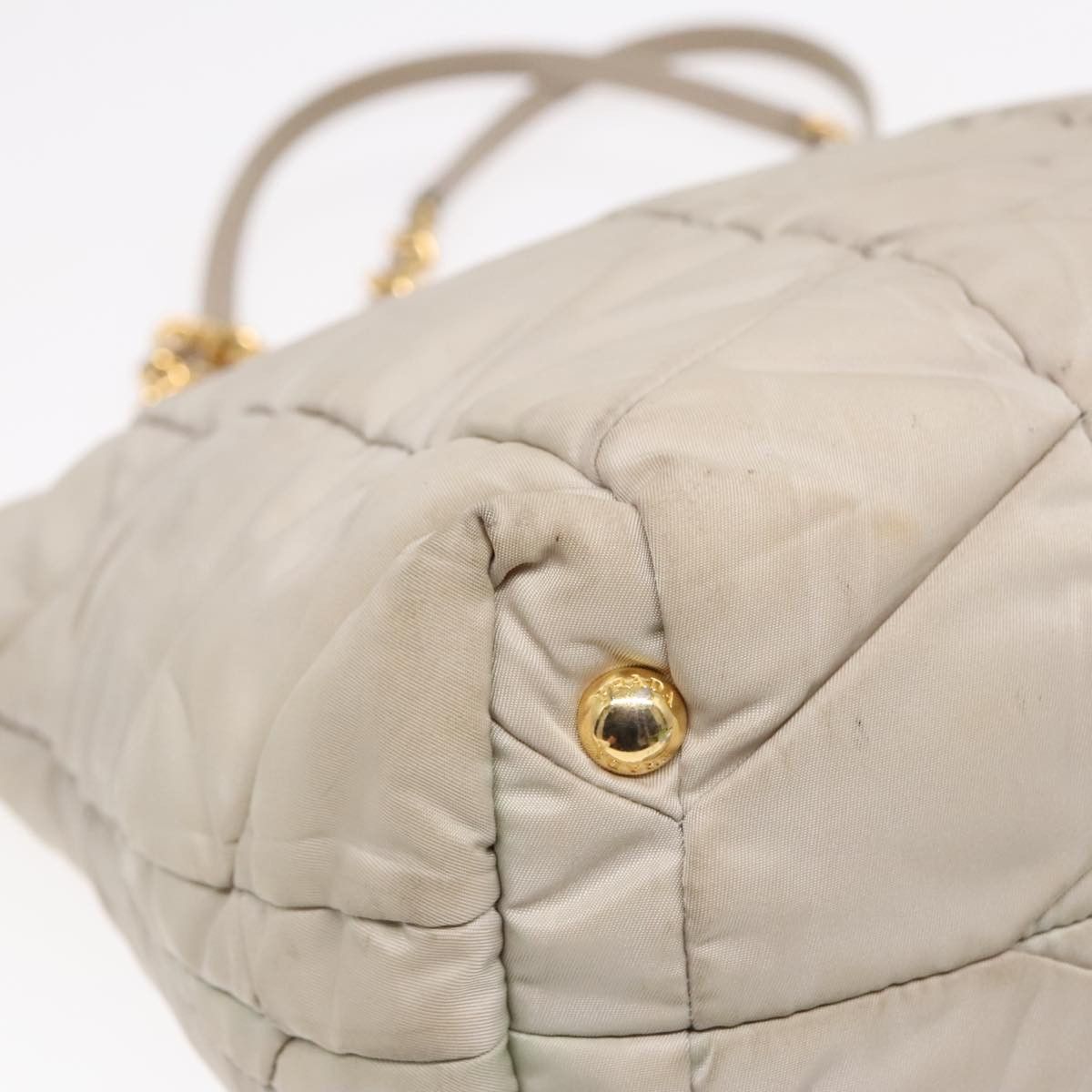 Prada Re-Nylon Beige Canvas Shoulder Bag (Pre-Owned) Size ONE SIZE - 7 Thumbnail