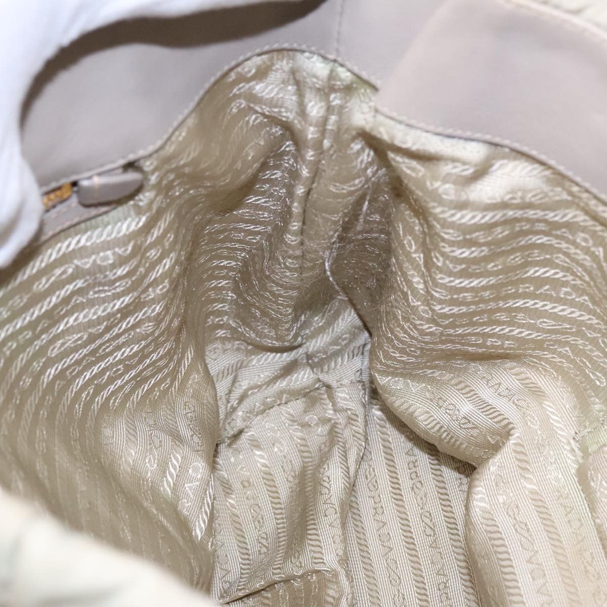 Prada Re-Nylon Beige Canvas Shoulder Bag (Pre-Owned) Size ONE SIZE - 20 Thumbnail