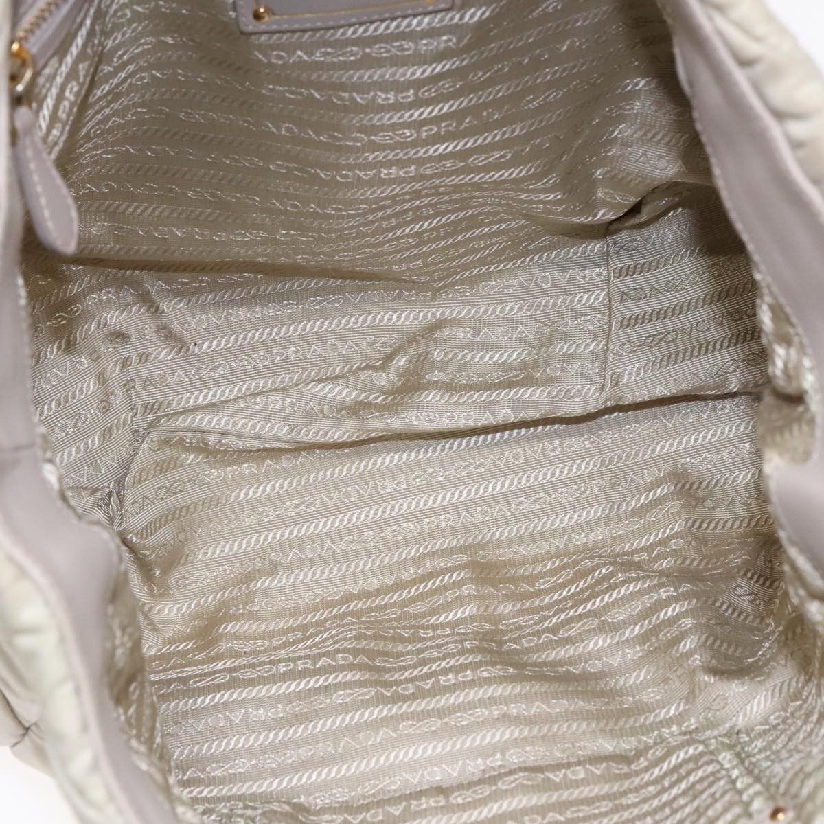 Prada Re-Nylon Beige Canvas Shoulder Bag (Pre-Owned) Size ONE SIZE - 12 Thumbnail