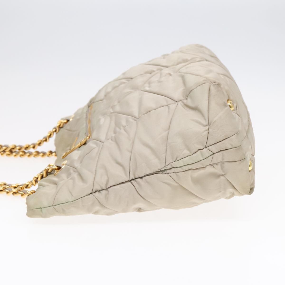 Prada Re-Nylon Beige Canvas Shoulder Bag (Pre-Owned) Size ONE SIZE - 3 Thumbnail