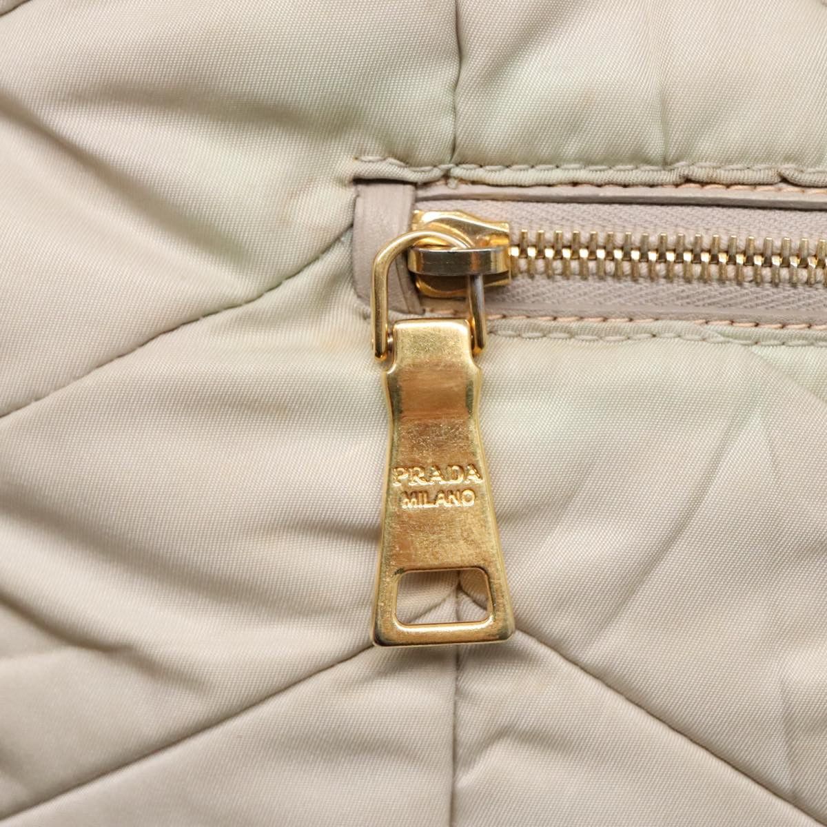Prada Re-Nylon Beige Canvas Shoulder Bag (Pre-Owned) Size ONE SIZE - 11 Thumbnail