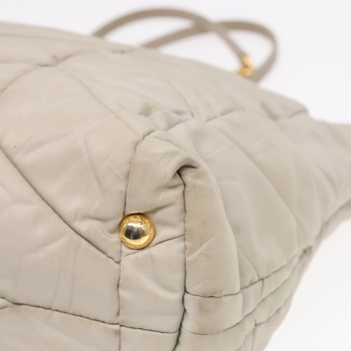 Prada Re-Nylon Beige Canvas Shoulder Bag (Pre-Owned) Size ONE SIZE - 10 Thumbnail