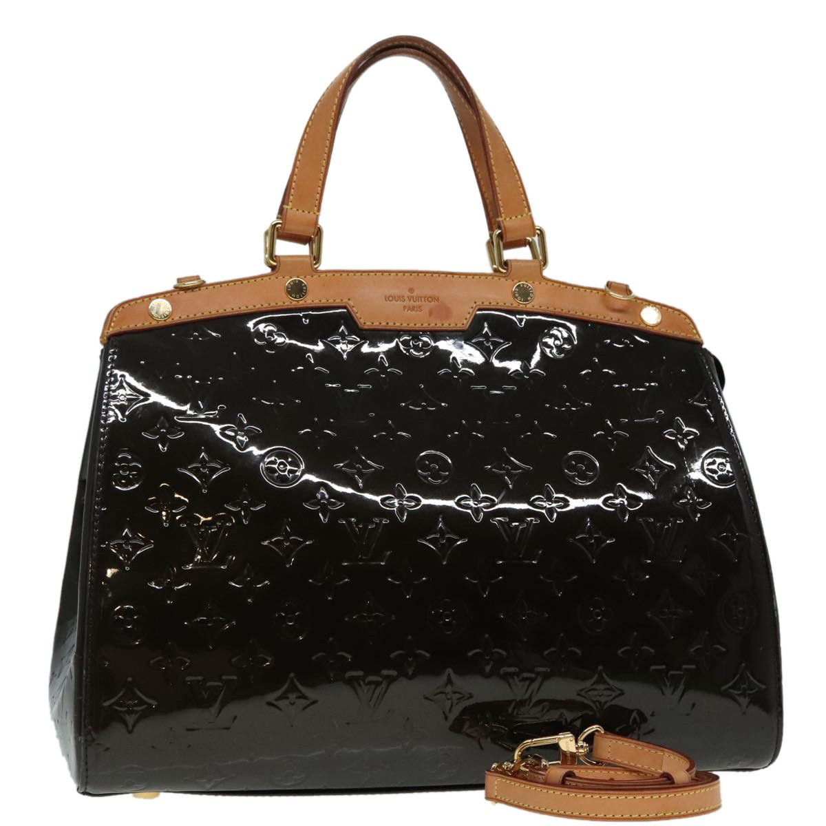 Louis Vuitton Blair Burgundy Patent Leather Handbag (Pre-Owned) Size ONE SIZE - 12 Thumbnail