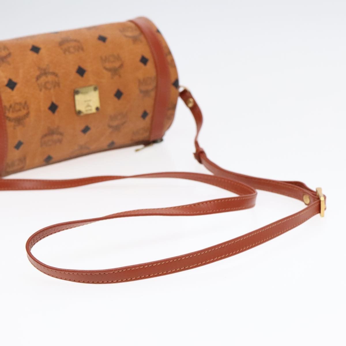 MCM Visetos Brown Canvas Shoulder Bag (Pre-Owned) Size ONE SIZE - 5 Thumbnail