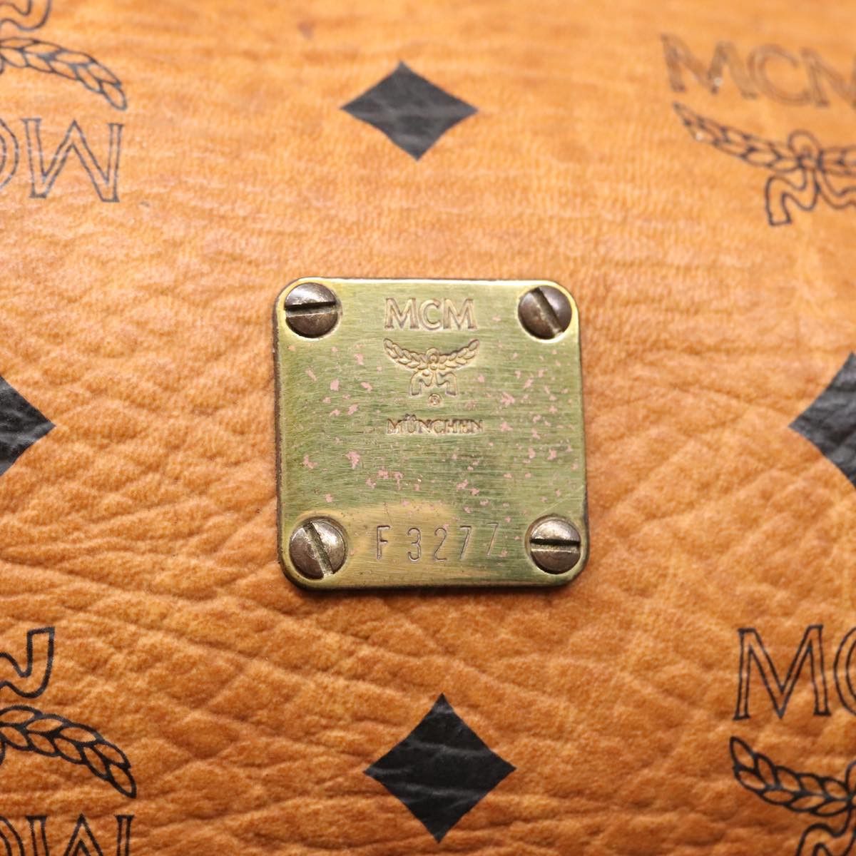 MCM Visetos Brown Canvas Shoulder Bag (Pre-Owned) Size ONE SIZE - 14 Thumbnail