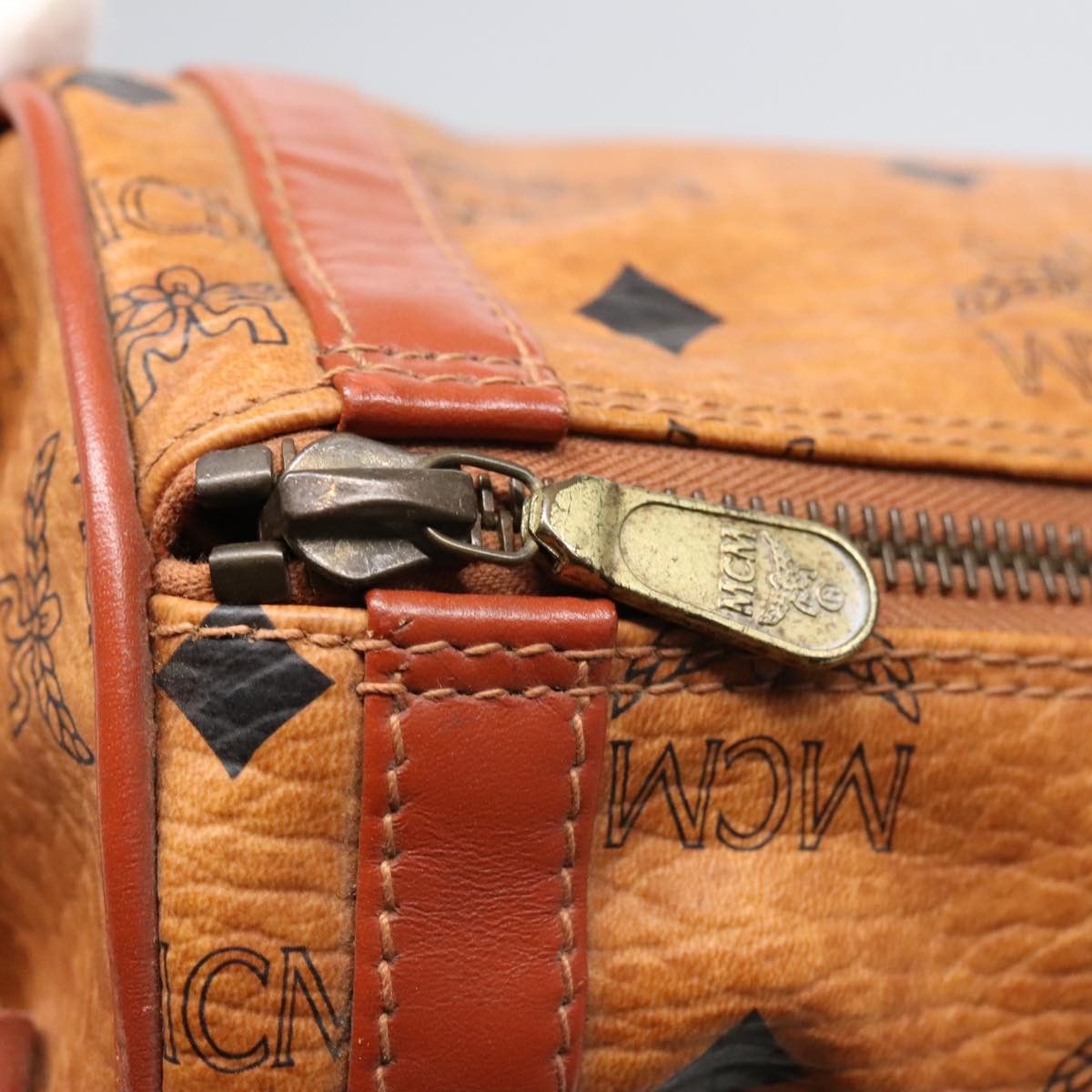MCM Visetos Brown Canvas Shoulder Bag (Pre-Owned) Size ONE SIZE - 11 Thumbnail