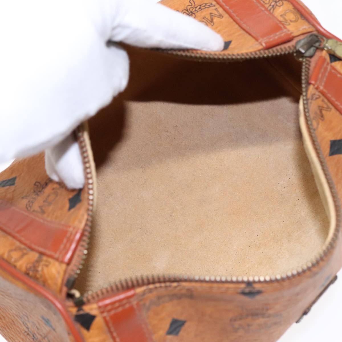 MCM Visetos Brown Canvas Shoulder Bag (Pre-Owned) Size ONE SIZE - 13 Thumbnail