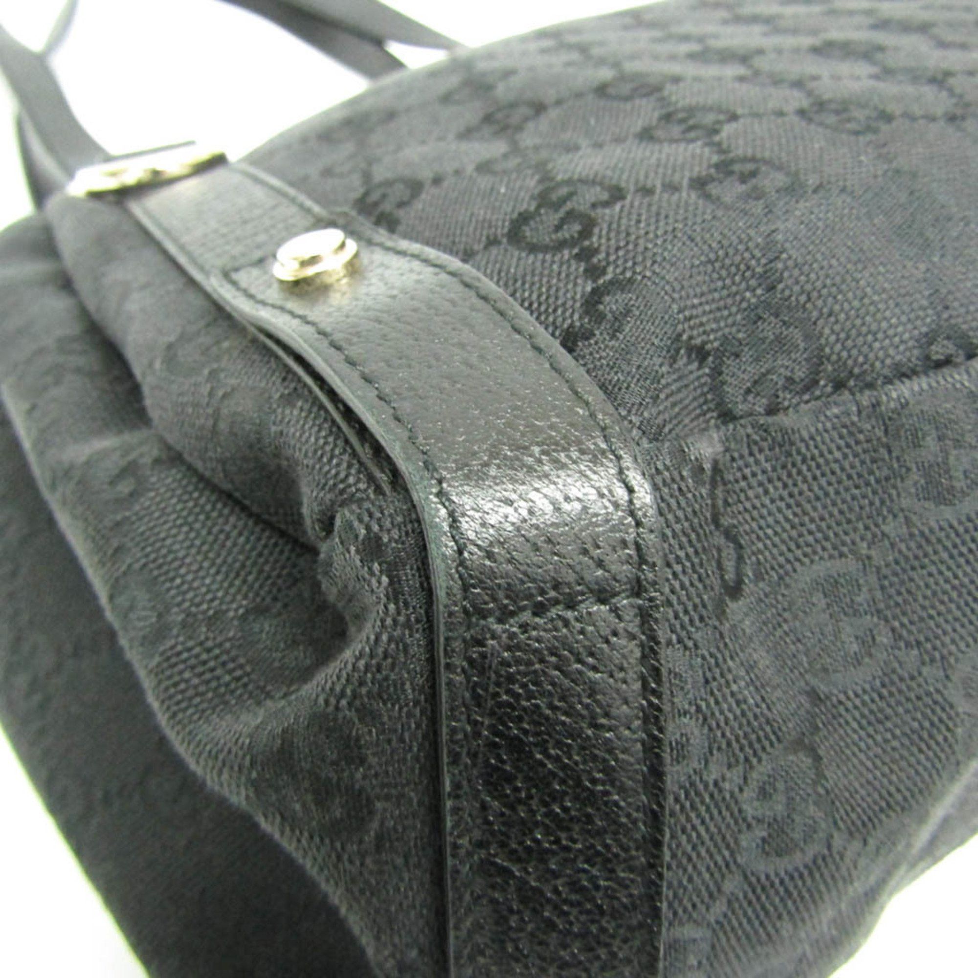 Gucci Black Canvas Tote Bag (Pre-Owned) Size ONE SIZE - 5 Thumbnail