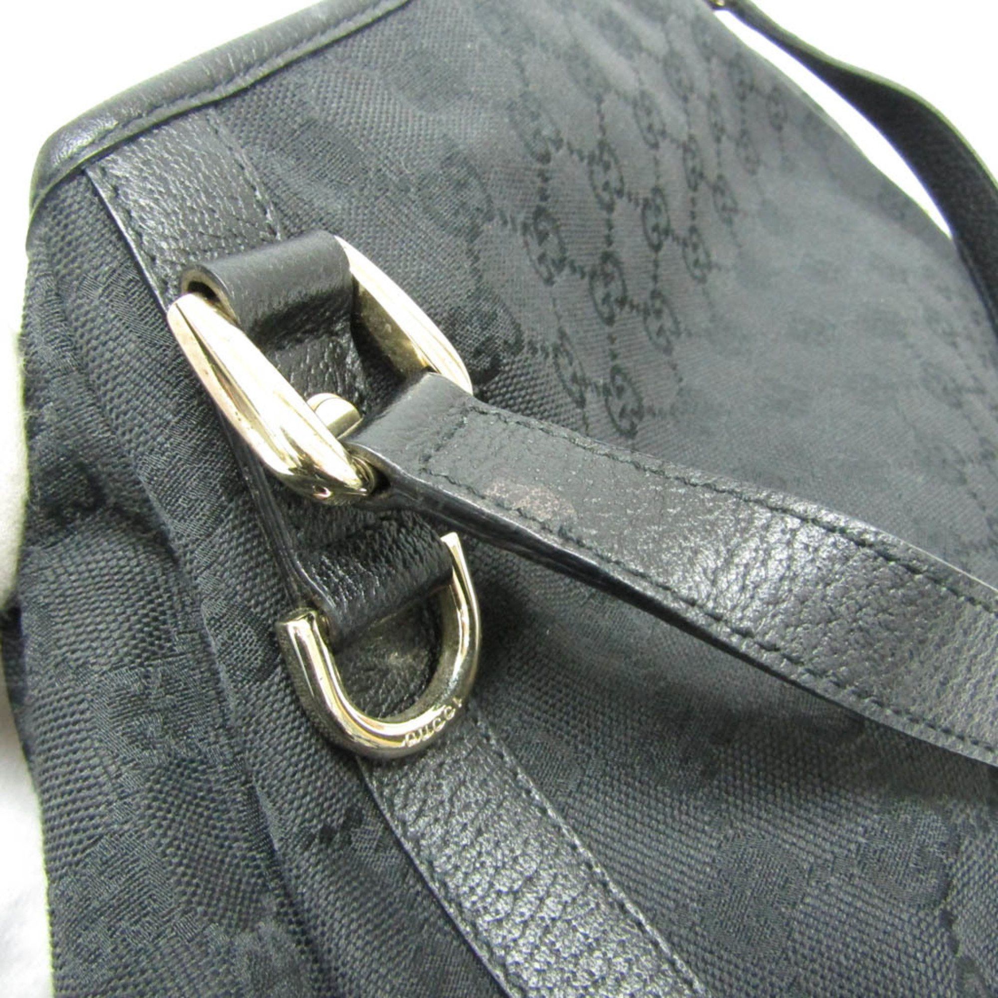 Gucci Black Canvas Tote Bag (Pre-Owned) Size ONE SIZE - 11 Thumbnail