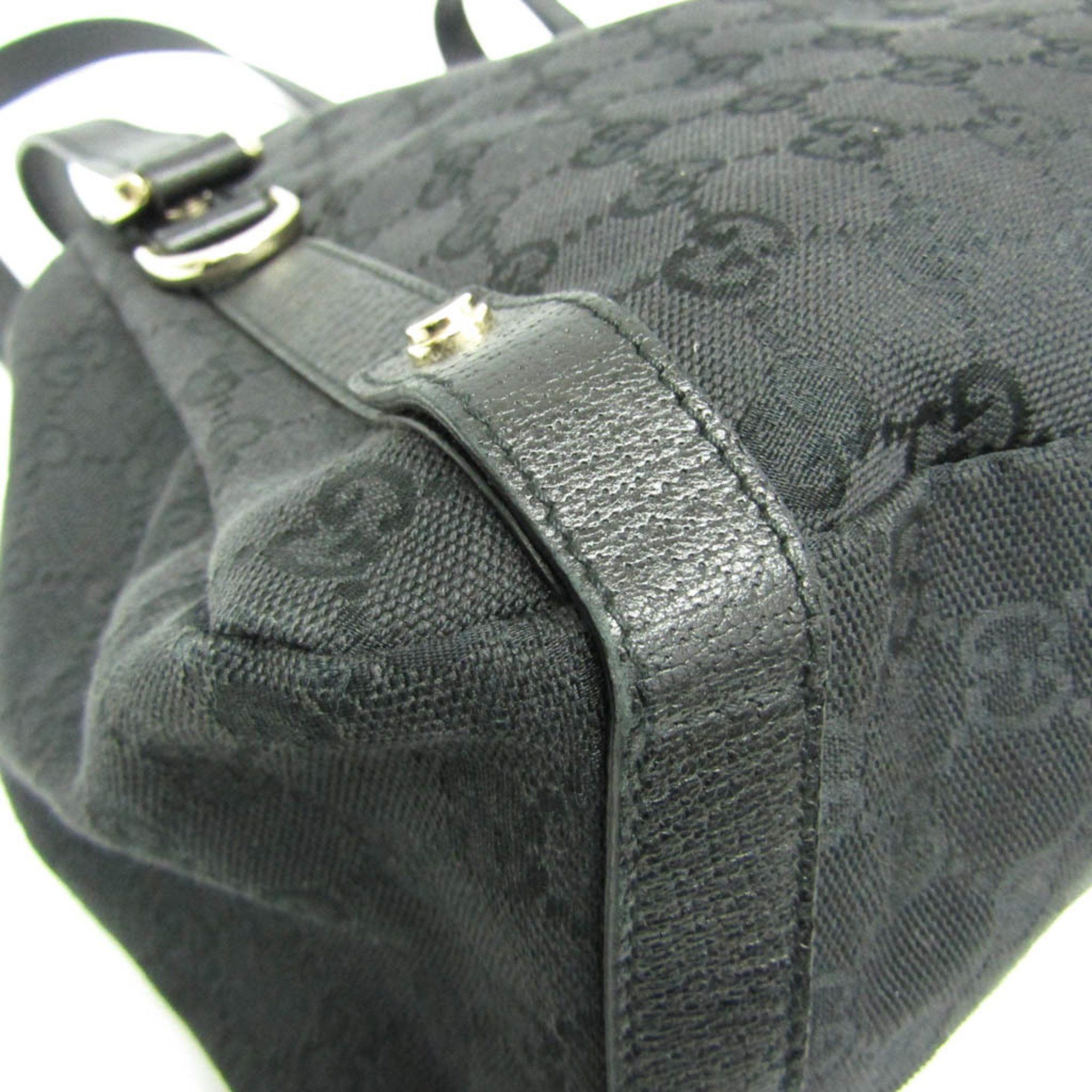 Gucci Black Canvas Tote Bag (Pre-Owned) Size ONE SIZE - 4 Thumbnail