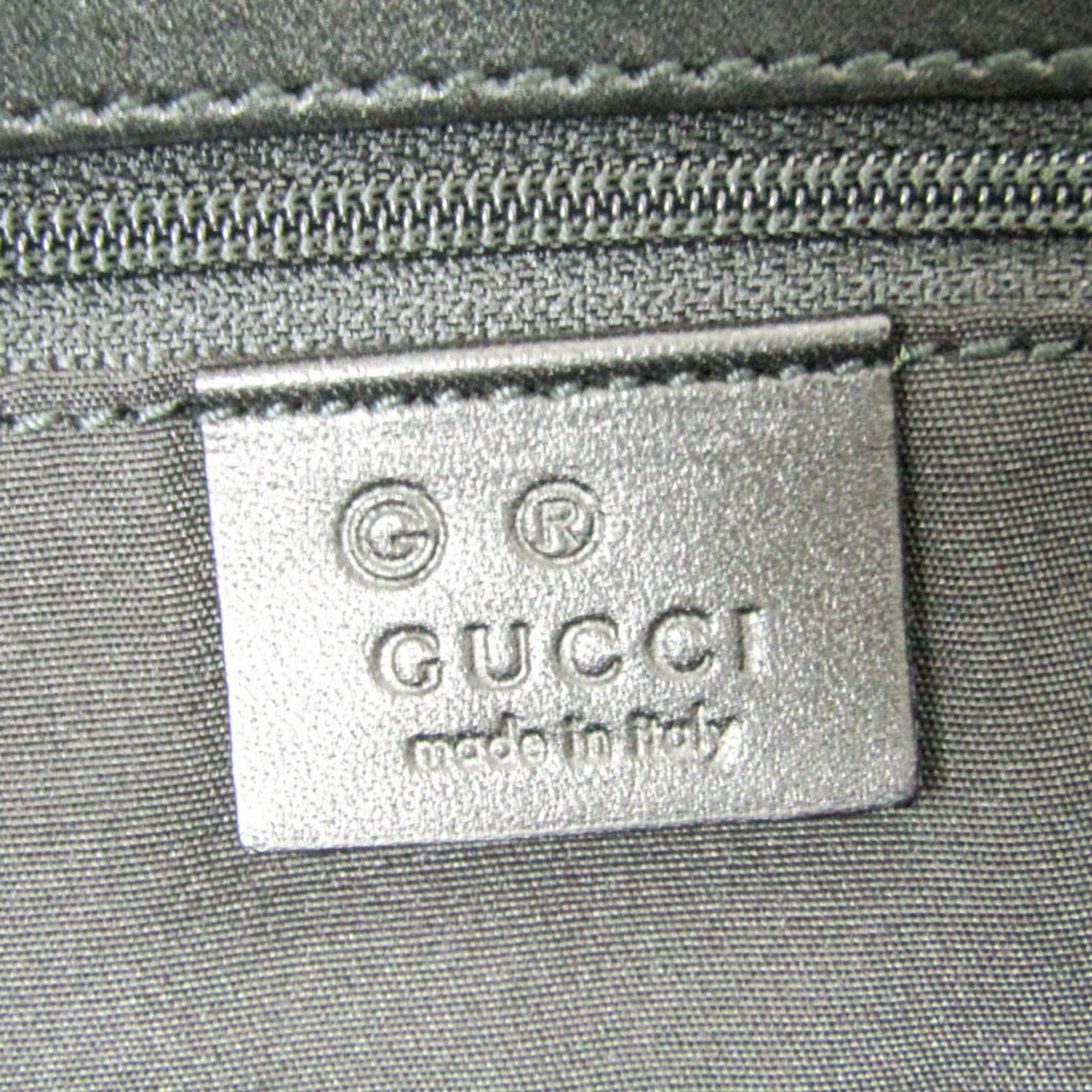 Gucci Gg Canvas Green Canvas Tote Bag (Pre-Owned) Size ONE SIZE - 7 Thumbnail