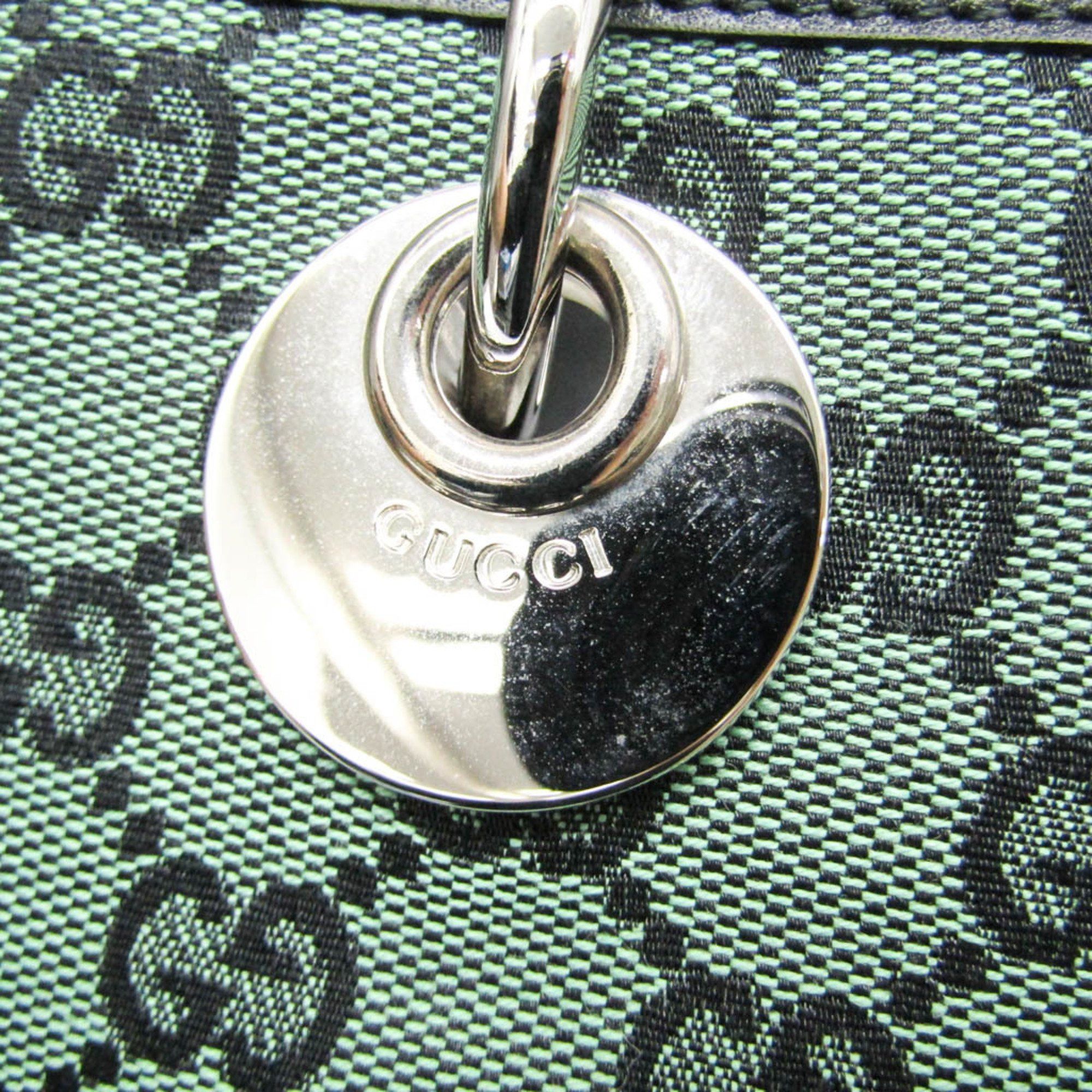 Gucci Gg Canvas Green Canvas Tote Bag (Pre-Owned) Size ONE SIZE - 10 Thumbnail