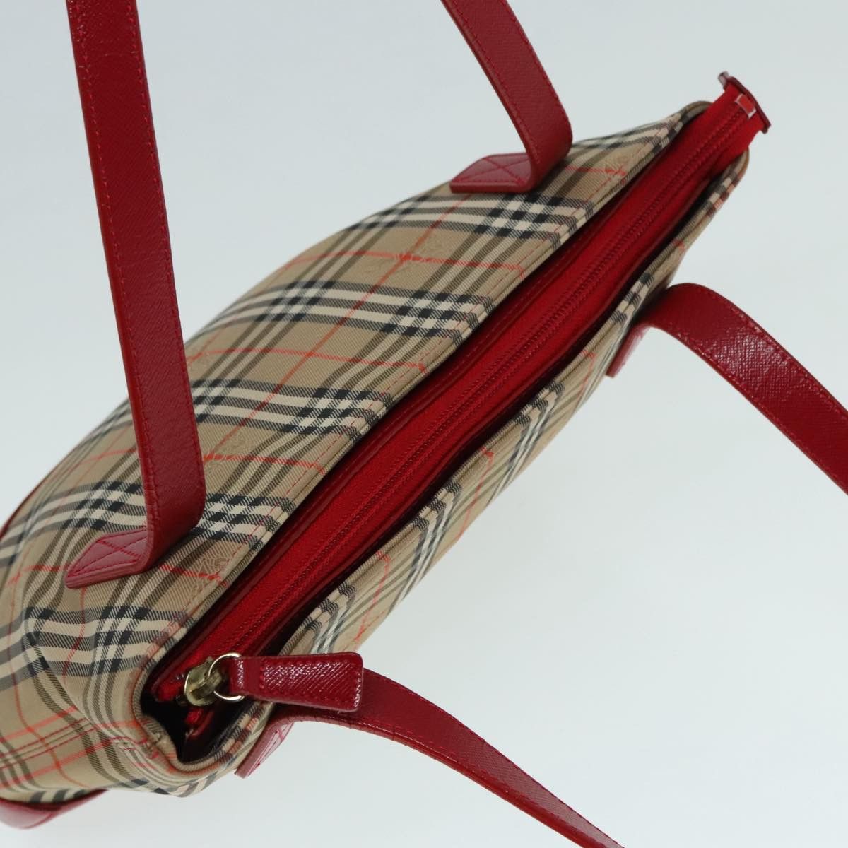 Burberry Nova Check Beige Canvas Handbag (Pre-Owned) Size ONE SIZE - 15 Thumbnail