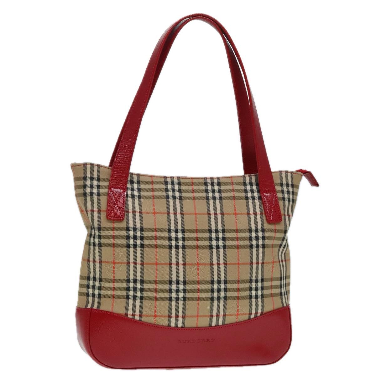 Burberry Nova Check Beige Canvas Handbag (Pre-Owned) Size ONE SIZE - 16 Thumbnail