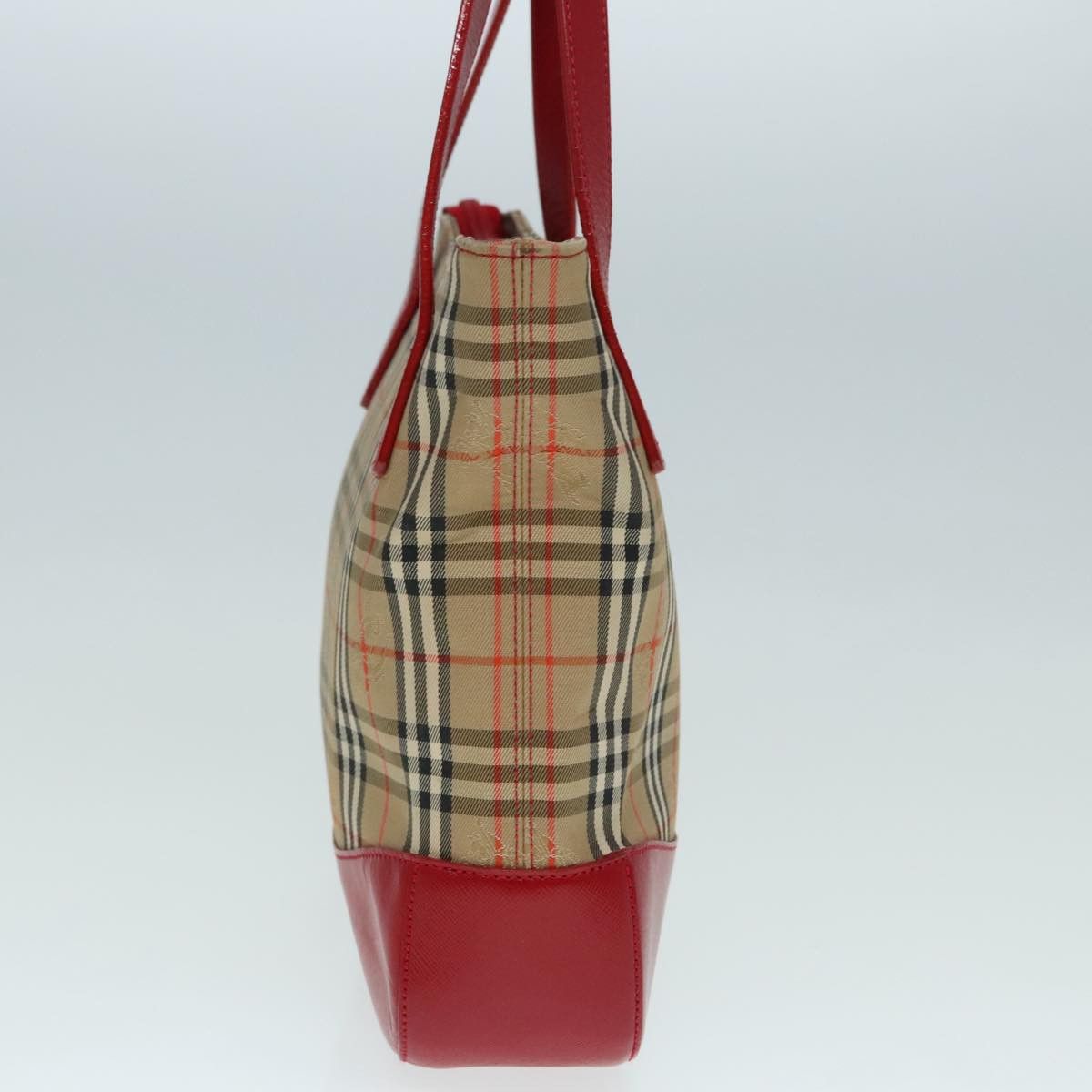 Burberry Nova Check Beige Canvas Handbag (Pre-Owned) Size ONE SIZE - 4 Thumbnail