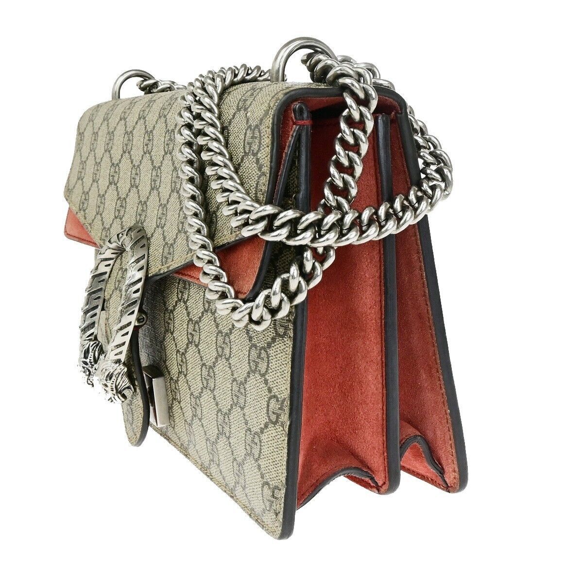 Gucci Dionysus Beige Canvas Shoulder Bag (Pre-Owned) Size ONE SIZE - 3 Thumbnail