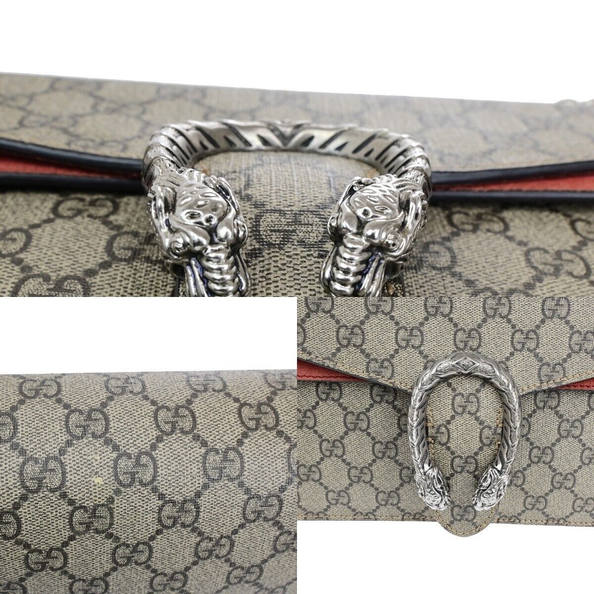 Gucci Dionysus Beige Canvas Shoulder Bag (Pre-Owned) Size ONE SIZE - 8 Thumbnail