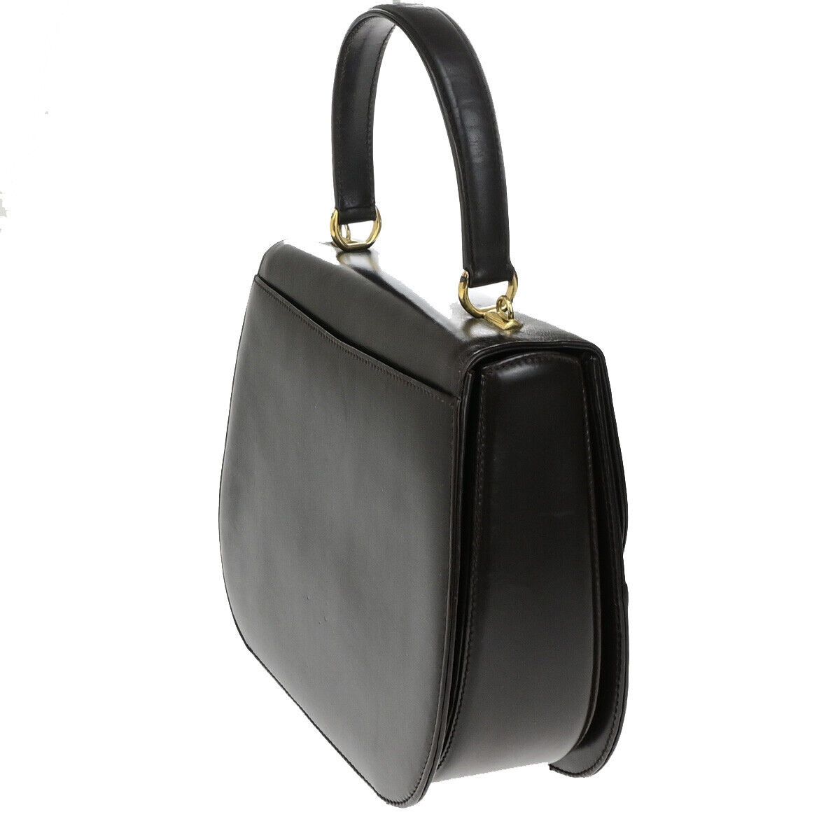 Gucci Brown Leather Handbag (Pre-Owned) Size ONE SIZE - 4 Thumbnail