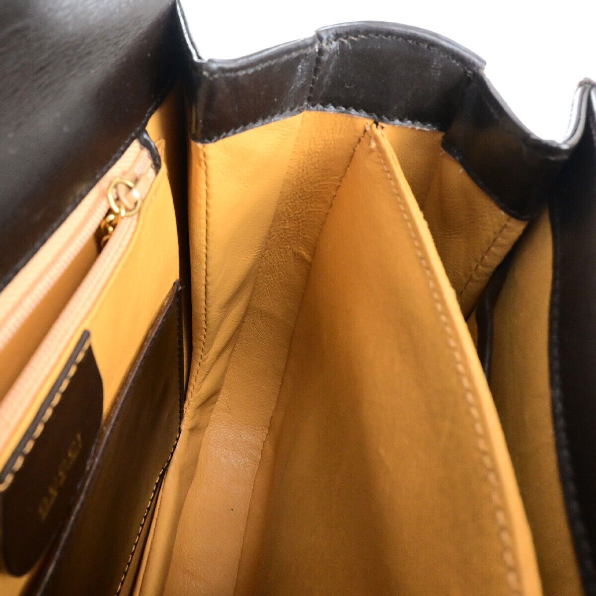 Gucci Brown Leather Handbag (Pre-Owned) Size ONE SIZE - 14 Thumbnail